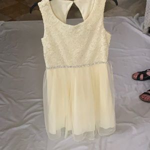 pastel yellow kids dress barely worn
